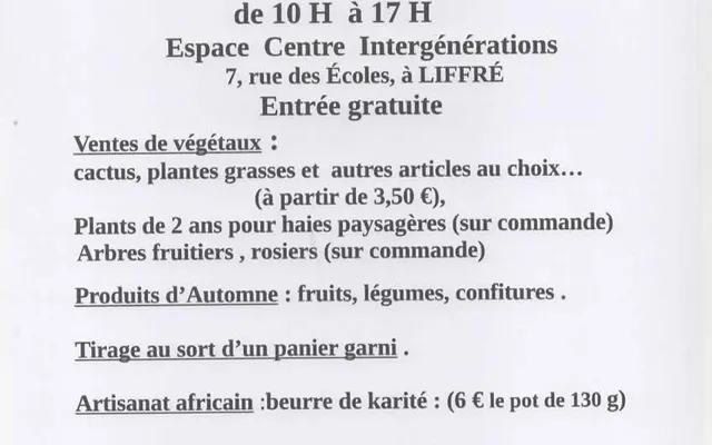 Fête d'automne 16 Novembre 2025
